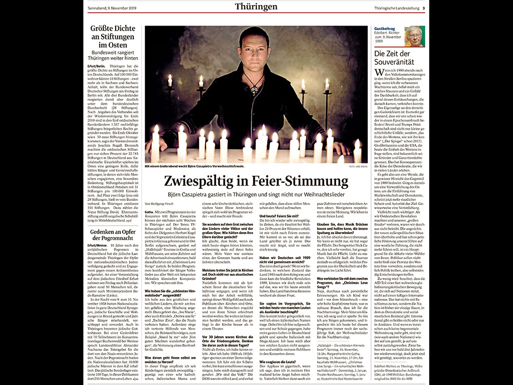 Casapietra Presseartikel: Thueringer Landeszeitung 2019/11